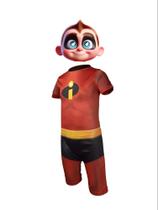 Fantasia Infantil dos Incríveis com Máscara De E.V.A 3D Fantasia Infantil dos Incríveis com Máscara De E.V.A 3D