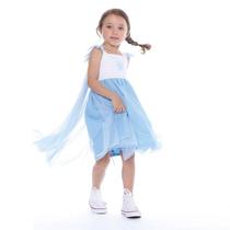 Fantasia Infantil Elsa Frozen Artesanal Conforto e Encanto - Baby Fashion & Fun