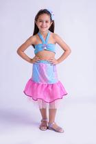 Fantasia Infantil Estampado Sereia Muvilê Fantasia Infantil Estampado Sereia Muvilê