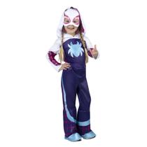 Fantasia Infantil Ghost-Spider Marvel - Tamanho 3-4 anos