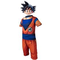 Fantasia Infantil Goku Com Máscara De E.V.A 3D