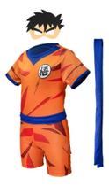 Fantasia Infantil Goku Gohan com Máscara e Faixa Azul ( dos 2 aos 9 anos )