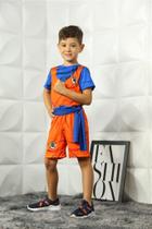 Fantasia Infantil Goku Menino - Dia das Crianças - Tecido 100% Poliéster Fantasia Infantil Goku Menino - Dia das Crianças - Tecido 100% Poliéster