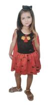 Fantasia Infantil Halloween Bruxinha Aranha Vestido Com Capa