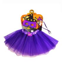 Fantasia infantil halloween - Bruxinha e Abobora