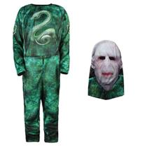 Fantasia Infantil Halloween Bruxo das Trevas Com Máscara Fantasia Infantil Halloween Bruxo das Trevas Com Máscara