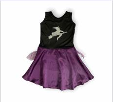 Fantasia infantil Halloween meninas bruxa / bruxinha Fantasia infantil Halloween meninas bruxa / bruxinha
