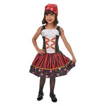 Fantasia Infantil Halloween Pirata Maju com Bandana