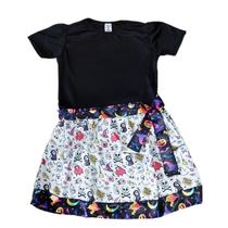 Fantasia Infantil Halloween: Vestido Estampas Sortidas + Surpresa