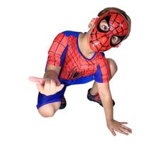 Fantasia Infantil Homem Aranha Curto C Máscara Plástico - Alicia Fantasias