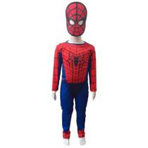 Fantasia Infantil Homem Aranha Longa Com Enchimento Fantasia Infantil Homem Aranha Longa Com Enchimento