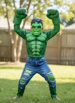 Fantasia Infantil Hulk com Mascara e Luvas Fantasia Infantil Hulk com Mascara e Luvas
