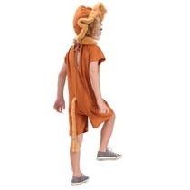 Fantasia Infantil Leão Luxo com Gorro Pelúcia