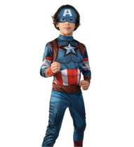 Fantasia Infantil Luxo Capitão America Classica Original Fantasia Infantil Luxo Capitão America Classica Original