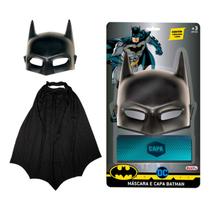 Fantasia Infantil Mascara E Capa Do Batman Dc Aventura Comic