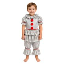 Fantasia Infantil Masculina IT Palhaço de Terror Halloween Fantasia Infantil Masculina IT Palhaço de Terror Halloween