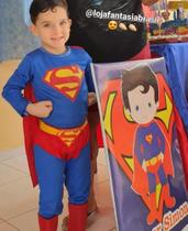 Fantasia infantil masculina Super homem - Fantasia Brasil