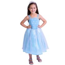 Fantasia Infantil Menina Muvile Carnaval Princesa do Gelo