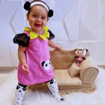 Fantasia Infantil Menina Vestido Boneca Metoo Panda