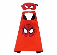 Fantasia Infantil Menino Criança Super Heróis Capa + Máscara