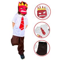Fantasia Infantil Menino do Personagem Vermelhinho Irritado