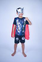 Fantasia Infantil Menino Heroi Com Mascara Muvile