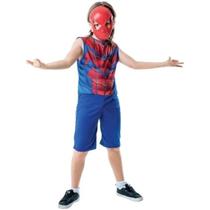 Fantasia Infantil Menino Homem Completa Aranha Carnaval - Toy Master