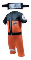 Fantasia Infantil Menino Naruto com bandana ( dos 12 meses aos 9 anos )