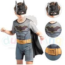 Fantasia Infantil Menino Roupa Do Batman Com Capa Máscara - Super Magia