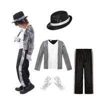 Fantasia Infantil Michael Jackson: Roupa De Dança De Estrela Pop Para Meninos E Meninas, Ideal Para