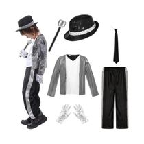 Fantasia Infantil Michael Jackson: Roupa De Dança De Estrela Pop Para Meninos E Meninas, Ideal Para