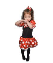Fantasia Infantil Minnie Mouse Menina Vestido Disney World