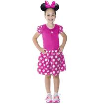 Fantasia Infantil Minnie Rosa Tam G Carnaval Dia Das Bruxas