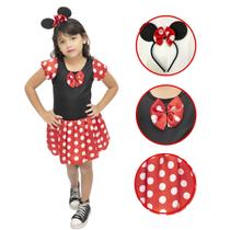 Fantasia Infantil Minnie Vermelha