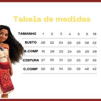 Fantasia Infantil Moana 2 Luxo - Acessórios Incluídos 1 a 10 Anos