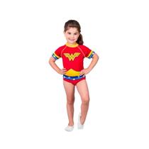 Fantasia Infantil Mulher Maravilha Camiseta UV estampada Fantasia Infantil Mulher Maravilha Camiseta UV estampada