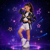 Fantasia Infantil Musica Guerreiras do Kpop Cosplay Roupa Dança Fantasia Infantil Musica Guerreiras do Kpop Cosplay Roupa Dança