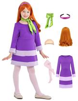 Fantasia infantil Oumbivil Daphne com peruca e acessórios Fantasia infantil Oumbivil Daphne com peruca e acessórios