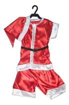 Fantasia Infantil Papai Noel Menino Gorro Shorts Cinto Natal - Brink Model