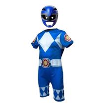 Fantasia Infantil Power Rangers Com Máscara de E.V.A 3D - SGB MODAS