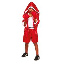 Fantasia Infantil pra Menino Cosplay Boxeador Tayson Completa Com Luvas Fantasia Infantil pra Menino Cosplay Boxeador Tayson Completa Com Luvas