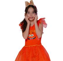 Fantasia Infantil Premium Filme Divertidamente Roupa da Alegria Nojinho Ansiedade BK114