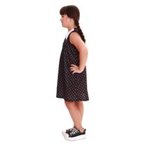 Fantasia Infantil Premium Wandinha POP Vestido Original Novabrink