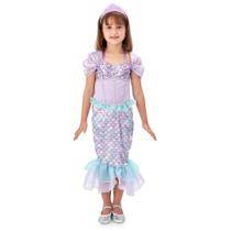 Fantasia Infantil Princesa Ariel Pequena Sereia + Tiara