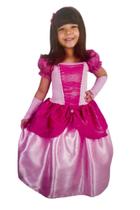 Fantasia Infantil Princesa Aurora Vestido Luxo De 2 À 8 Anos - Brink Model