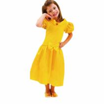 Fantasia Infantil Princesa Bebela Amarela - Tam. G (7 a 9 anos) - Anjo Fantasias