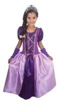 Fantasia Infantil Princesa Rapunzel Com Acessório
