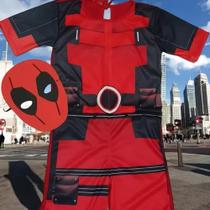 Fantasia Infantil Roupa Deadpool Com Máscara