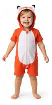 Fantasia Infantil Roupa Safari Leão Porco Coelho Tubarão Com Zíper e Rabo Envio Imediato
