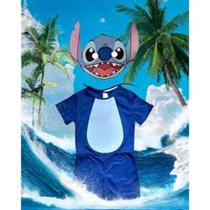 Fantasia Infantil Roupa Stich Com Máscara Realista 3d Fantasia Infantil Roupa Stich Com Máscara Realista 3d